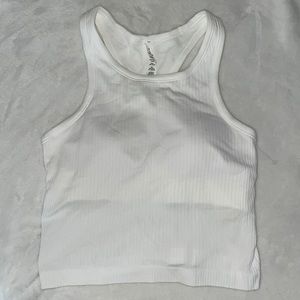 White EBB street razor back lulu tank